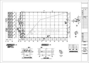 某地两层框架结构厂房结构设计施工图纸