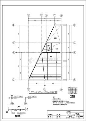 非常详细的地上五层钢结构办公楼结构设计CAD施工图(含设计说明)